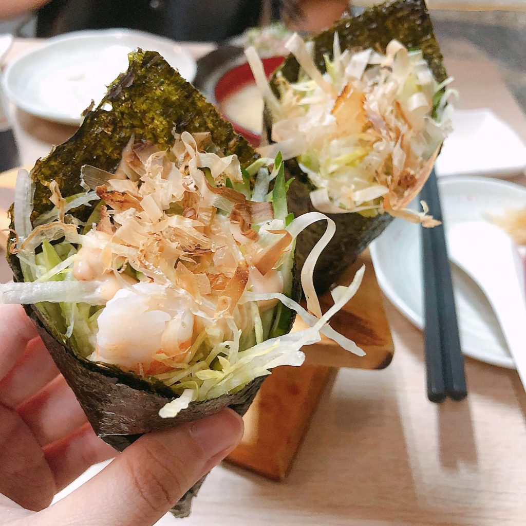 四五番食堂鮮蝦手捲