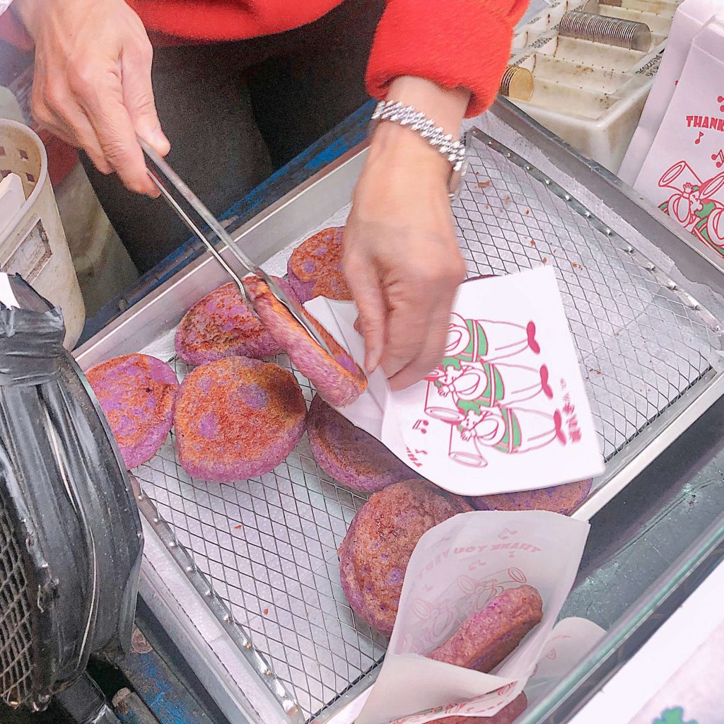 精誠夜市 紫山藥餅﻿