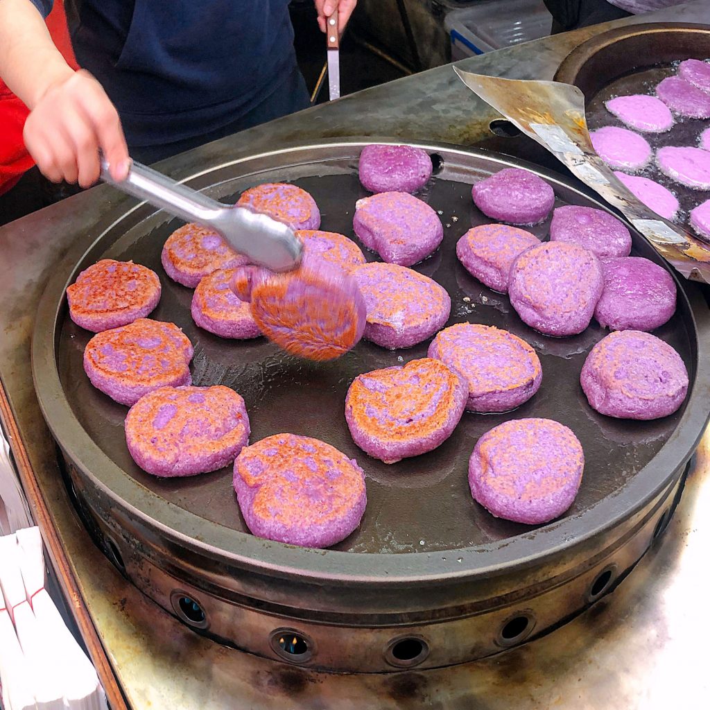 精誠夜市 紫山藥餅﻿